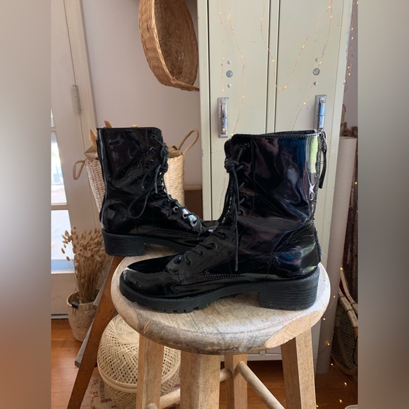 Lace Up Combat Boot - Picture 2 of 11